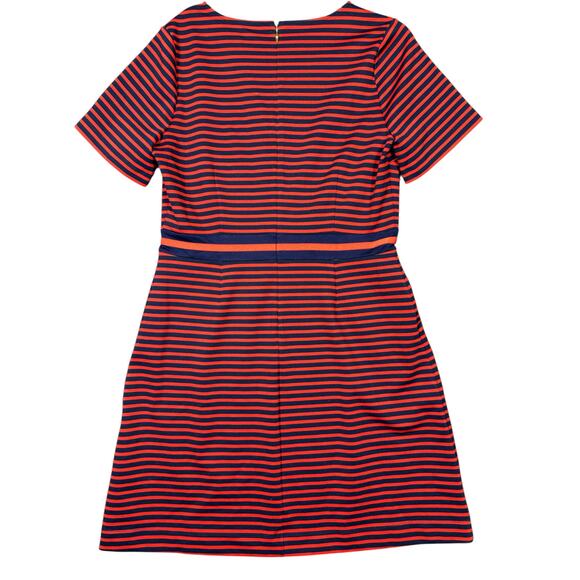 Draper James Red & Navy Stripe Knit Dress Size L - Picture 4 of 6